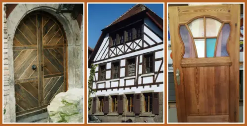 Dienstleistungen rund um´s alte, historische Haus oder Denkmal, Fachwerkwände aus alten orginalen Balken